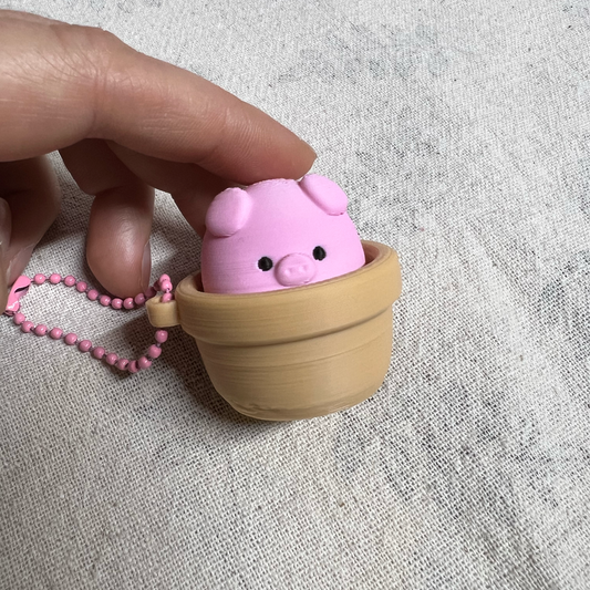 Clicker Cerdito Macetero